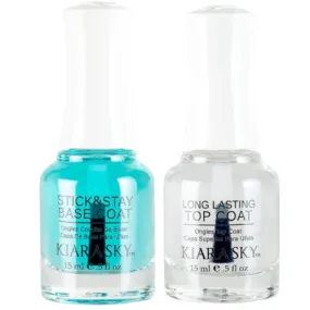 Kiara Sky Stick Base & Long Lasting Top Coat Duo