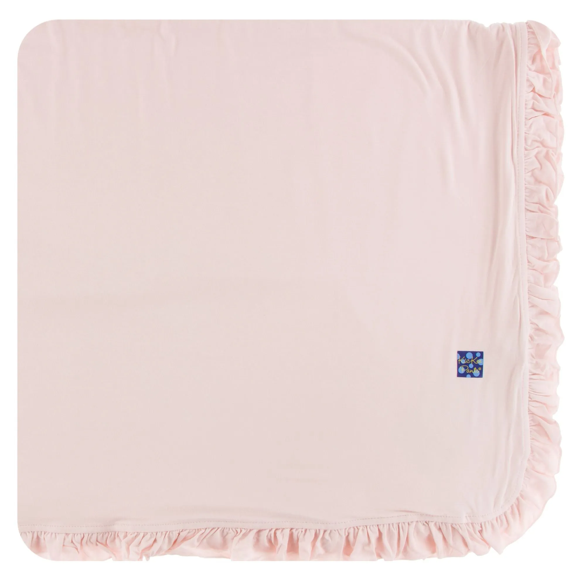 KicKee Pants Solid Ruffle Toddler Blanket