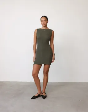 Kienna Mini Dress (Khaki)