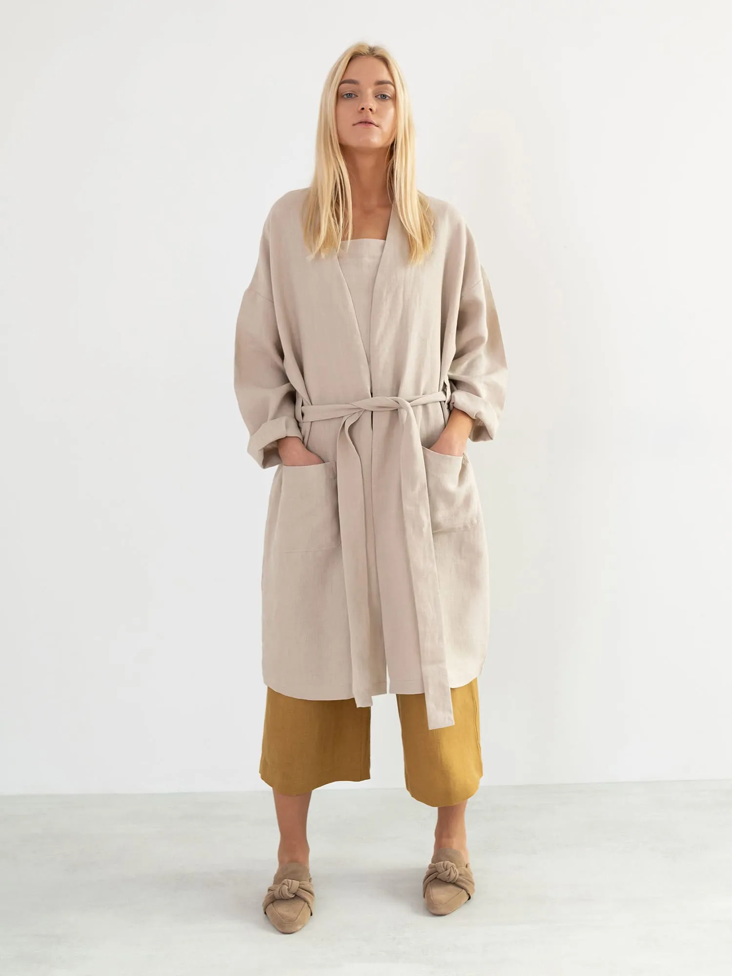 Linen Robe Coat