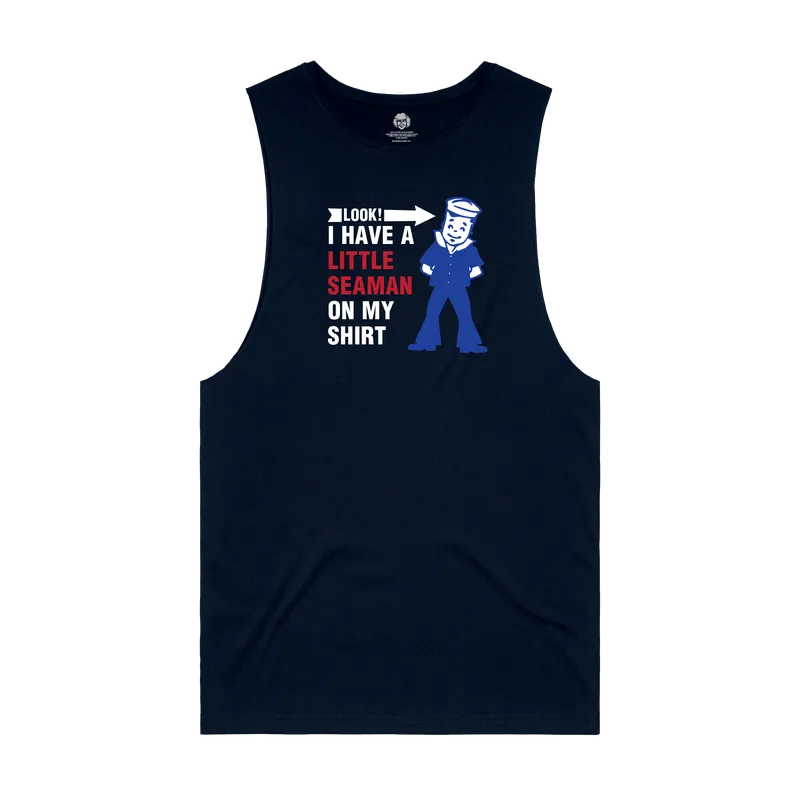 Little Seaman Navy Sleeveless Tank