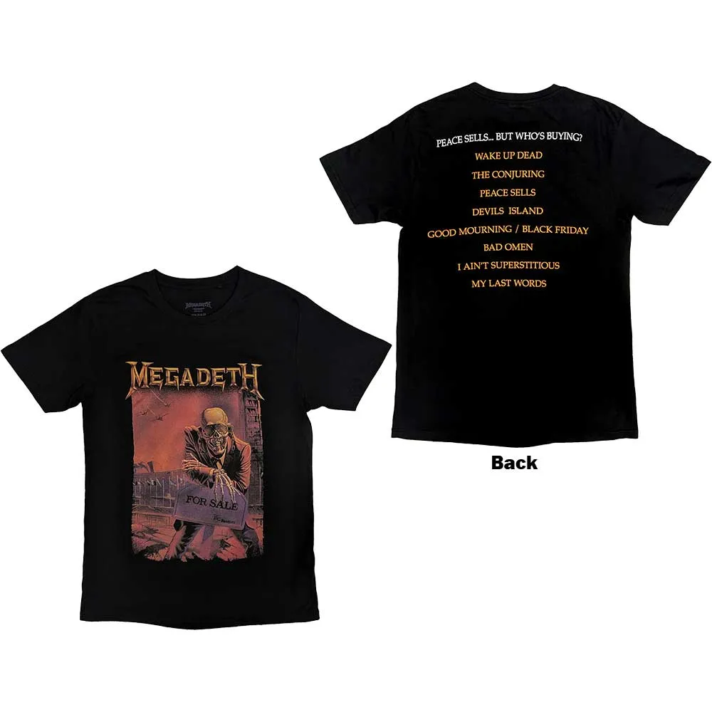 Megadeth Unisex T-Shirt: Peace Sells Album Cover