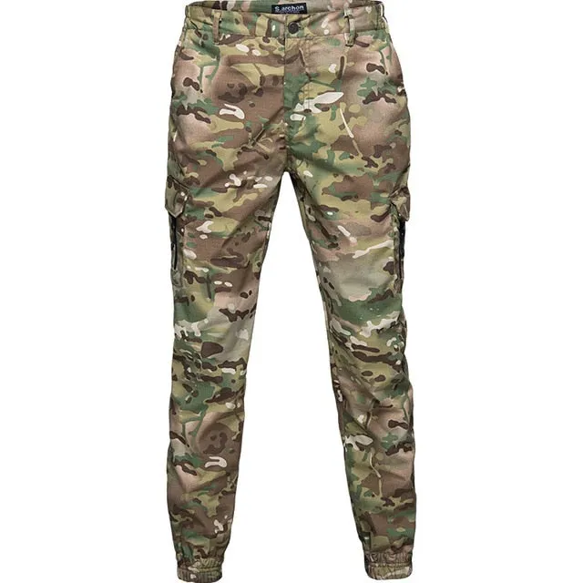 Men Fashion Streetwear Casual Camouflage Jogger Pants Tactical Military Trousers Men Cargo Pants for Droppshipping