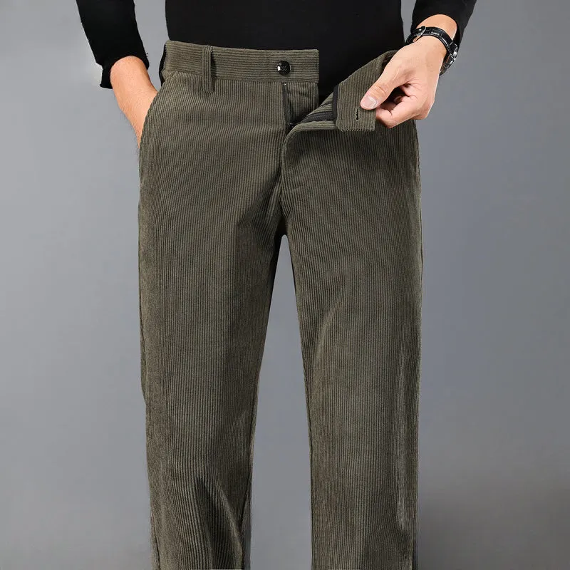 Men's Corduroy Loose Straight Pants