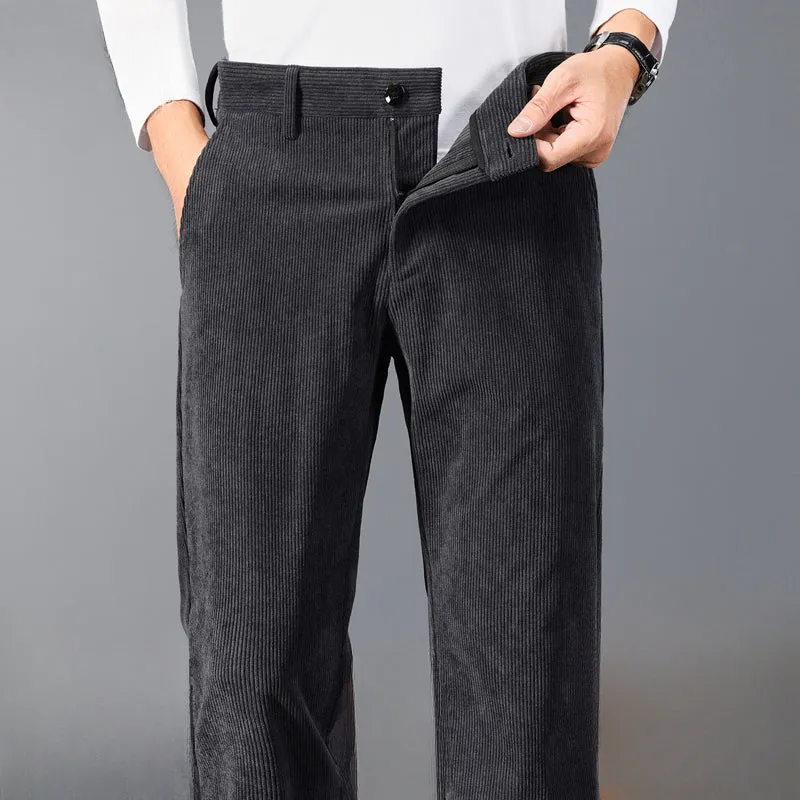 Men's Corduroy Loose Straight Pants