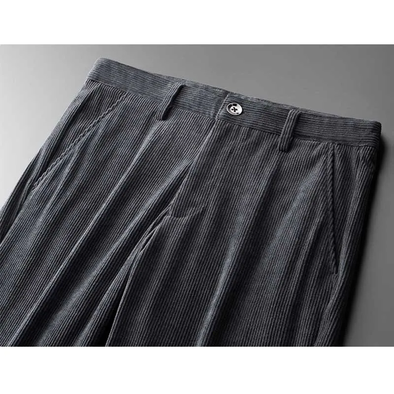 Men's Corduroy Loose Straight Pants