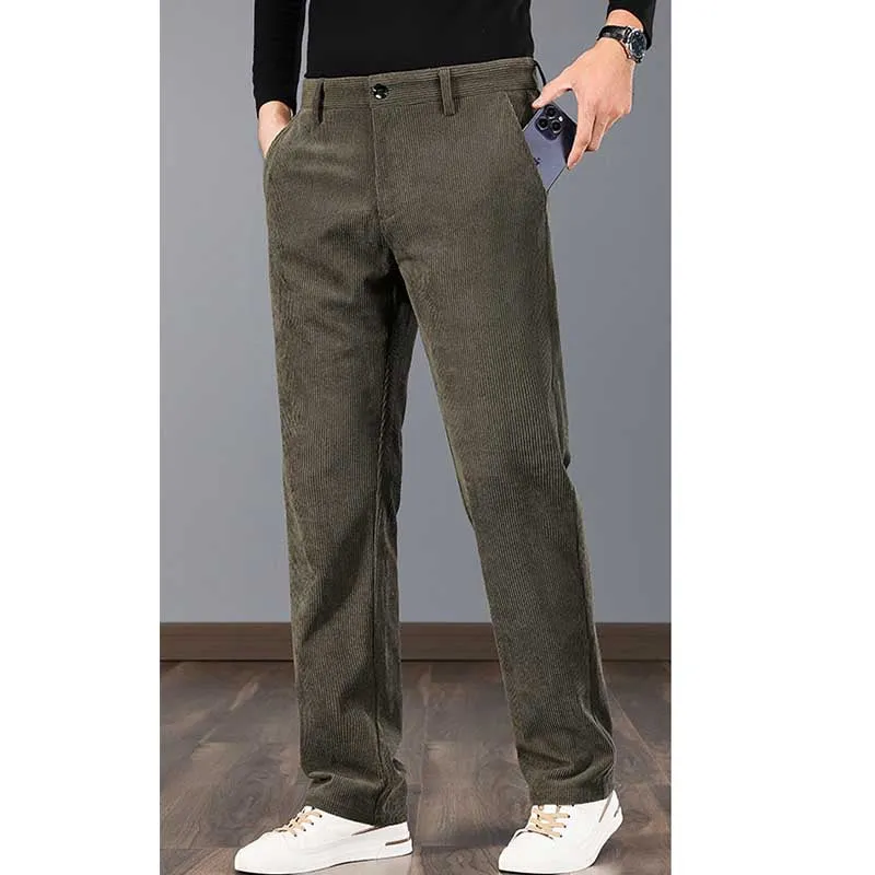 Men's Corduroy Loose Straight Pants