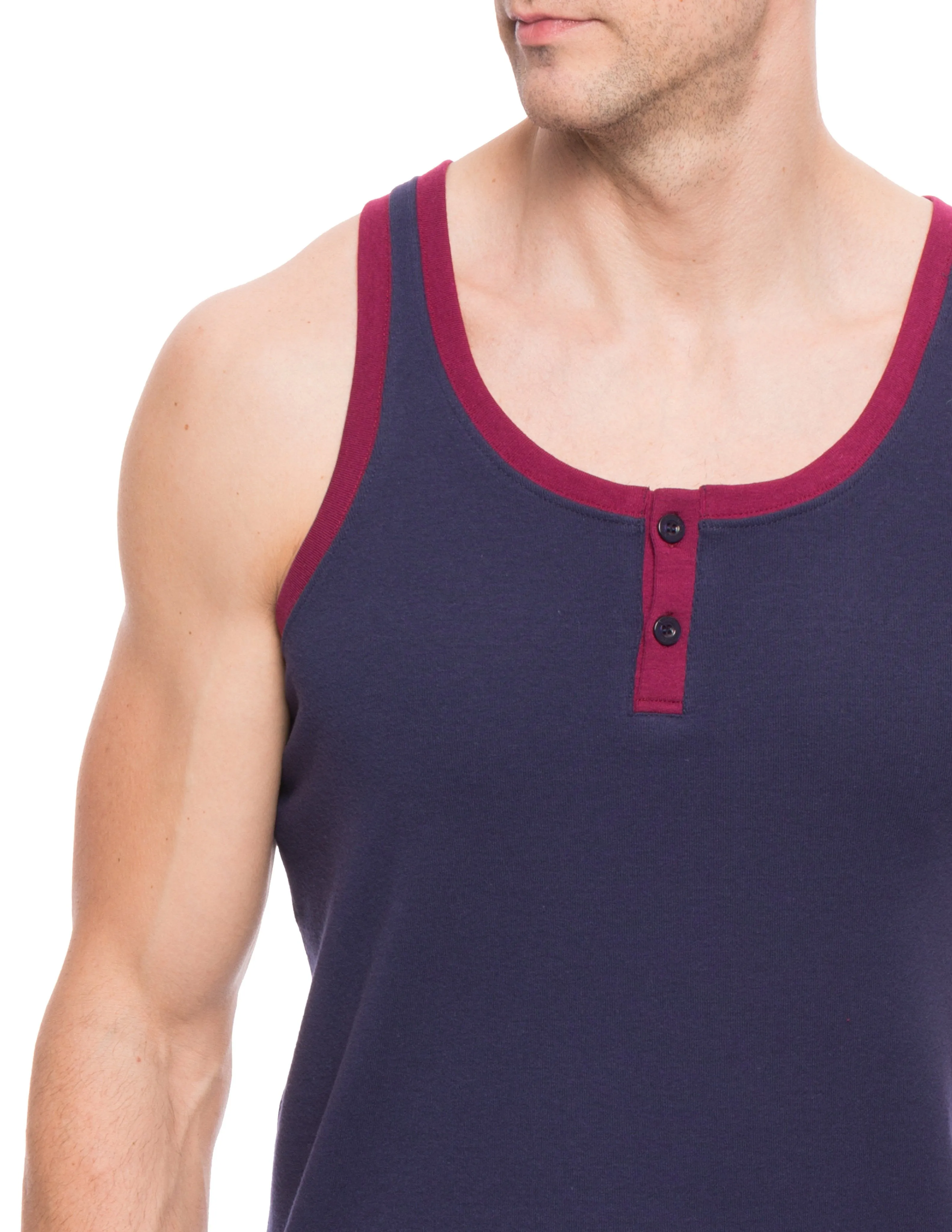 Men's Premium Cotton Boxer Tank Top Lounge Set