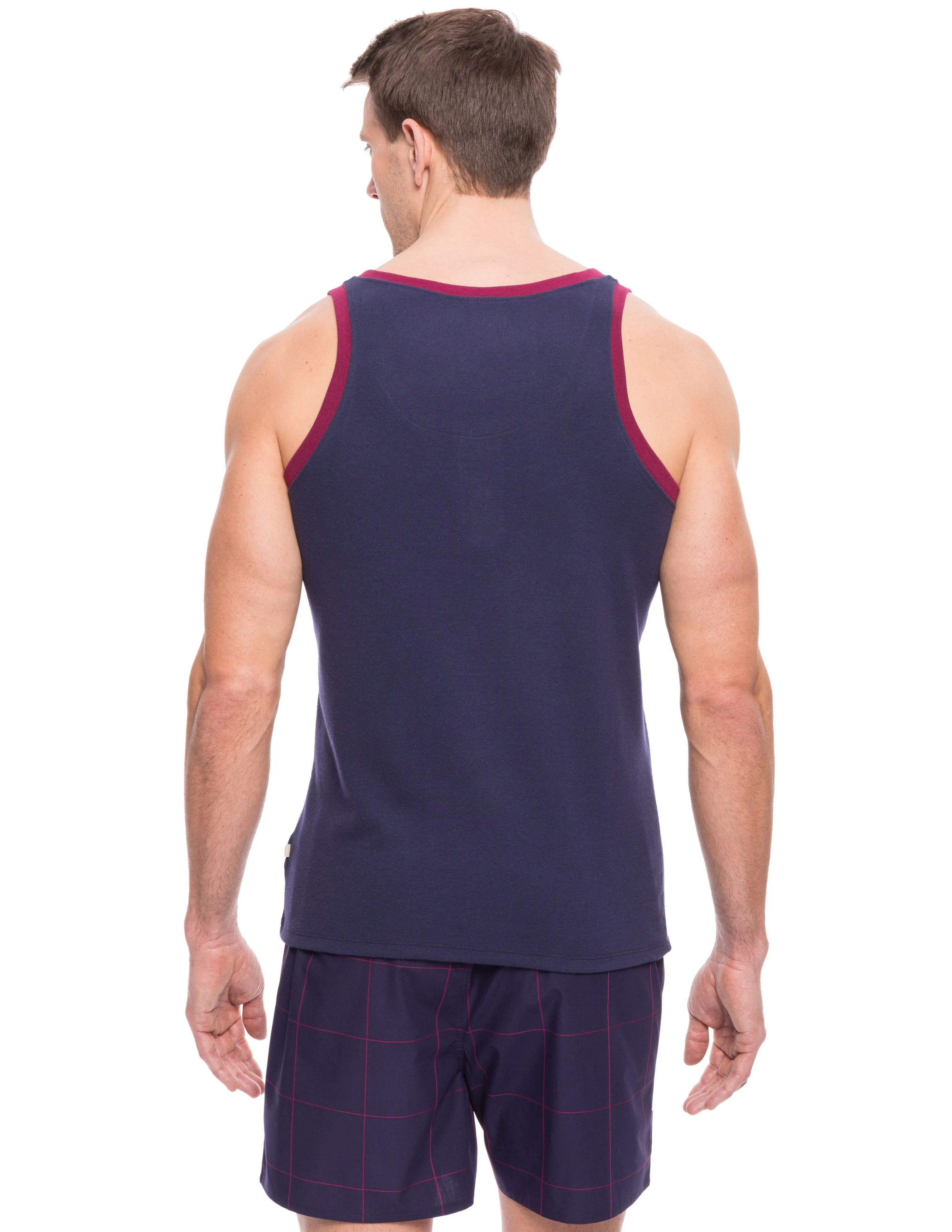 Men's Premium Cotton Boxer Tank Top Lounge Set