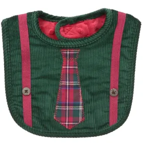 Mud Pie Plaid Tie Bib