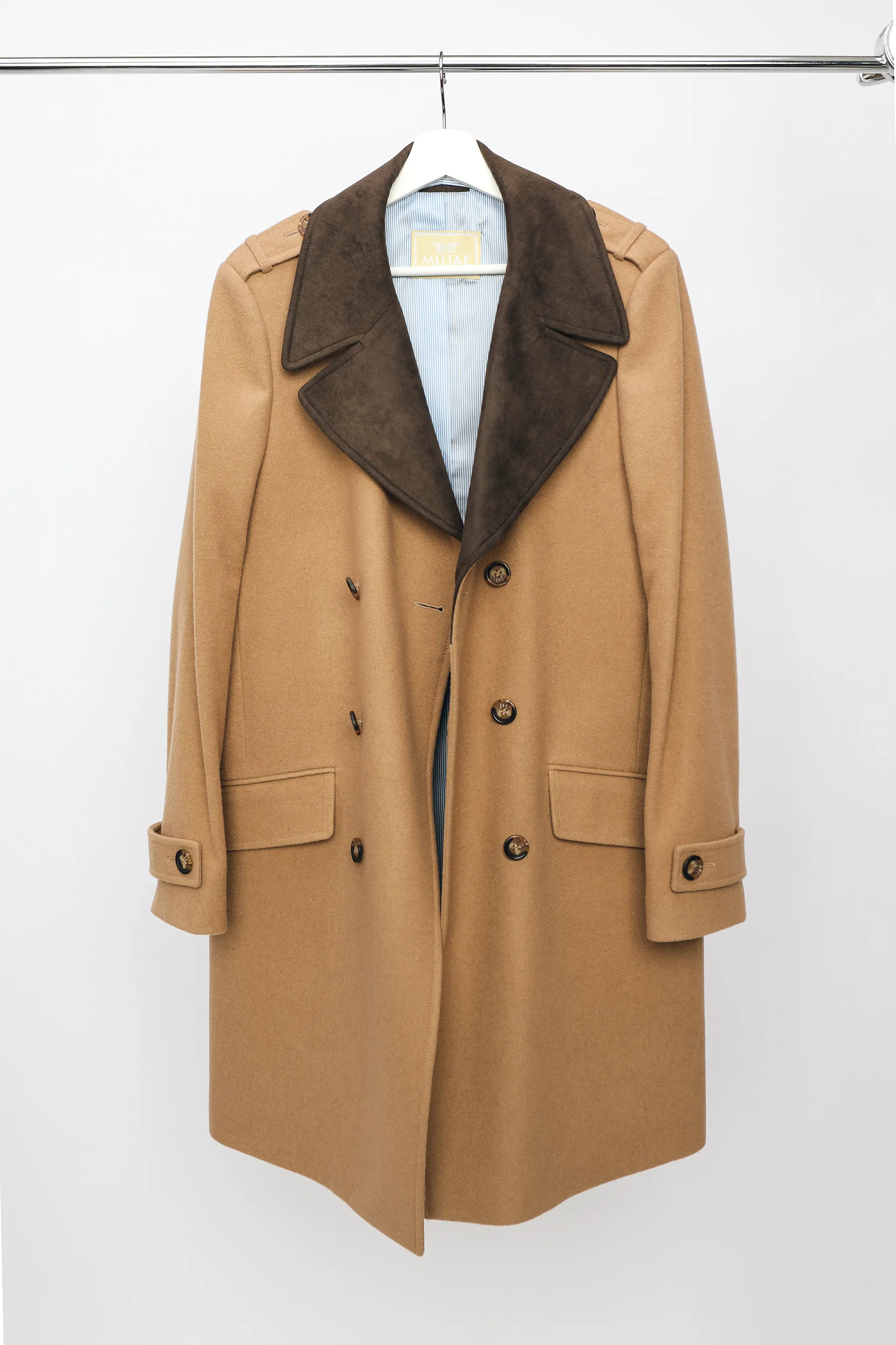 Mujae Tan Brasco Wool Coat