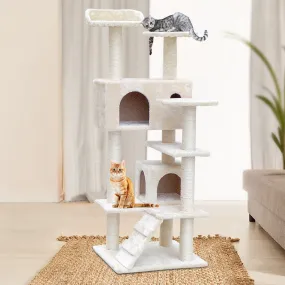 Multi-Level Cat Tree 134cm Condo with Scratching Posts i.Pet