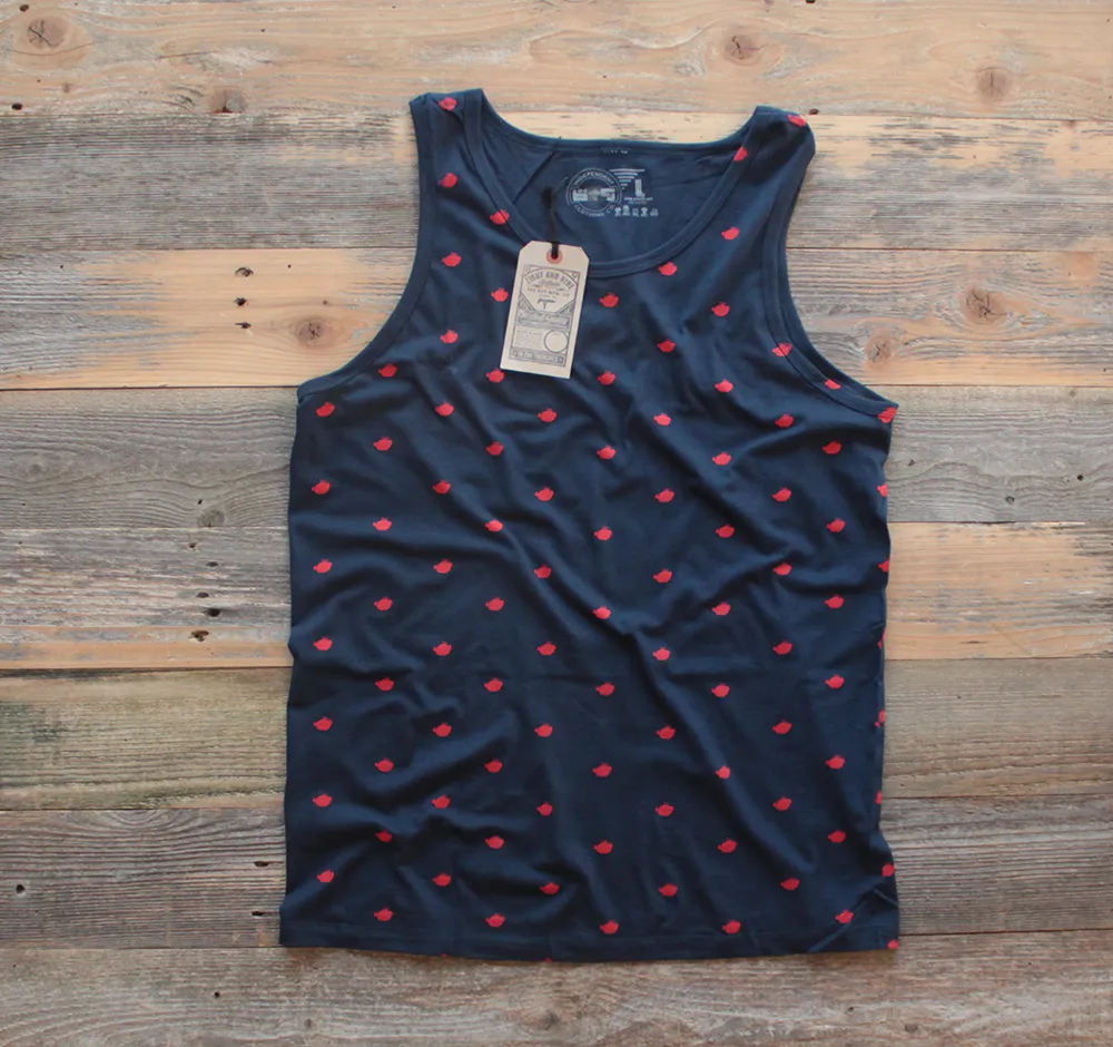 Navy Brain Matter Tank Top