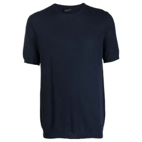 Navy Textured T-Shirt