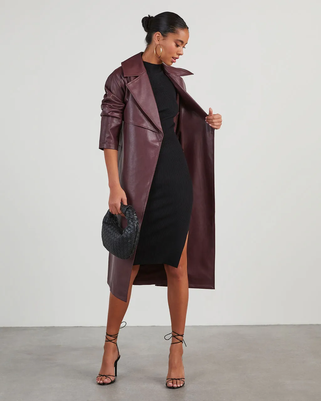 Newtown Mock Neck Knit Midi Dress