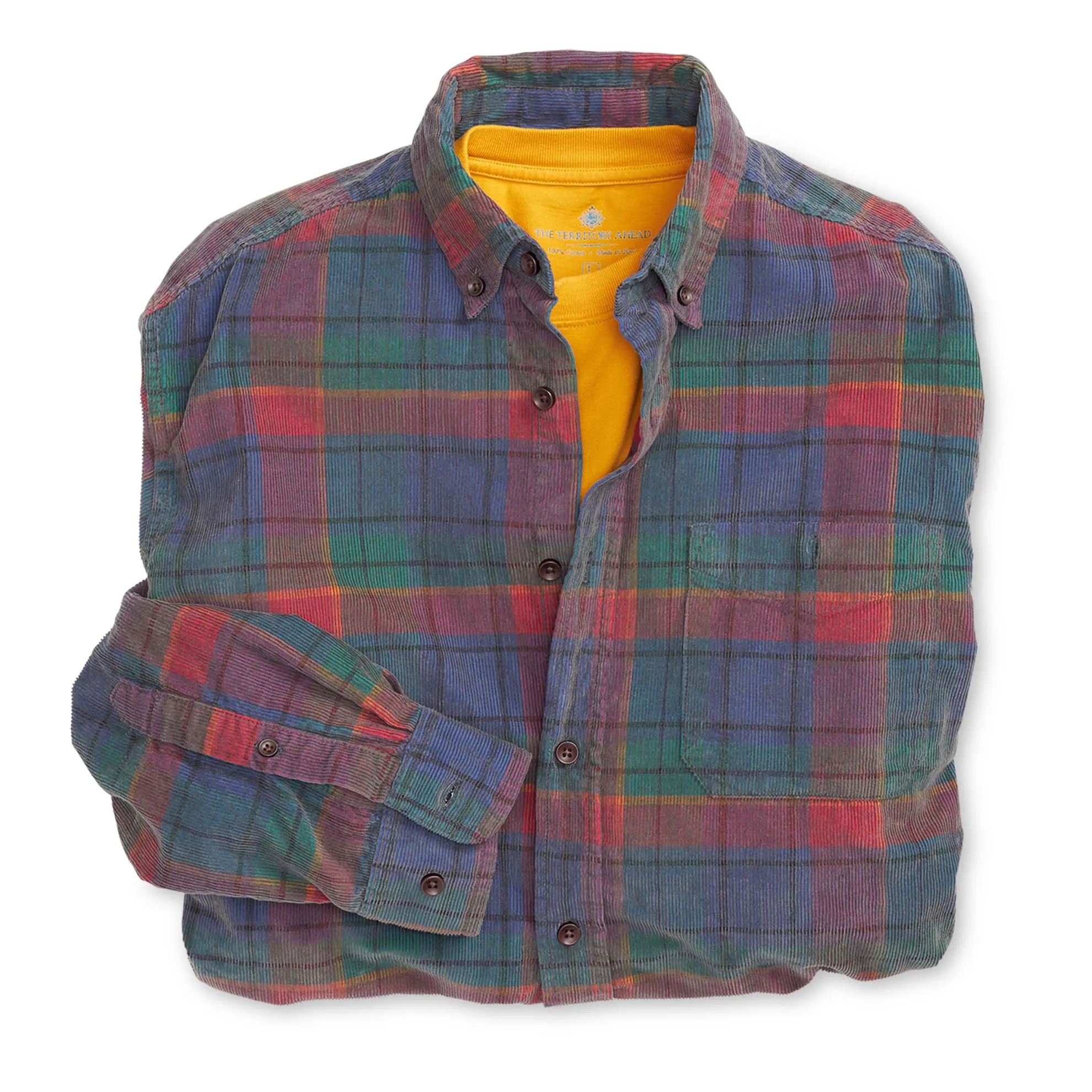 Old Steamboat Plaid Corduroy Shirt - Tall