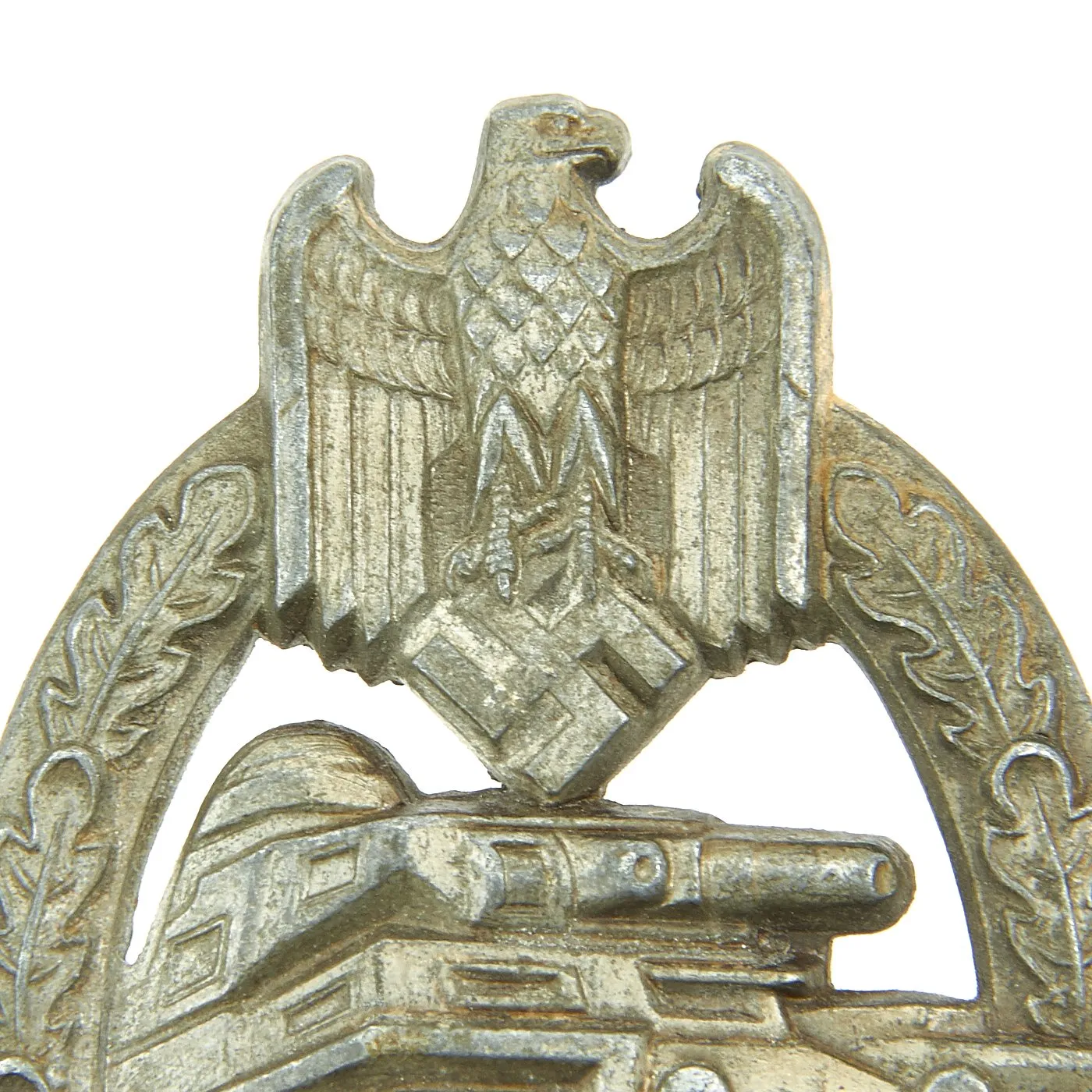 Original German WWII Silver Grade Panzer Assault Tank Badge