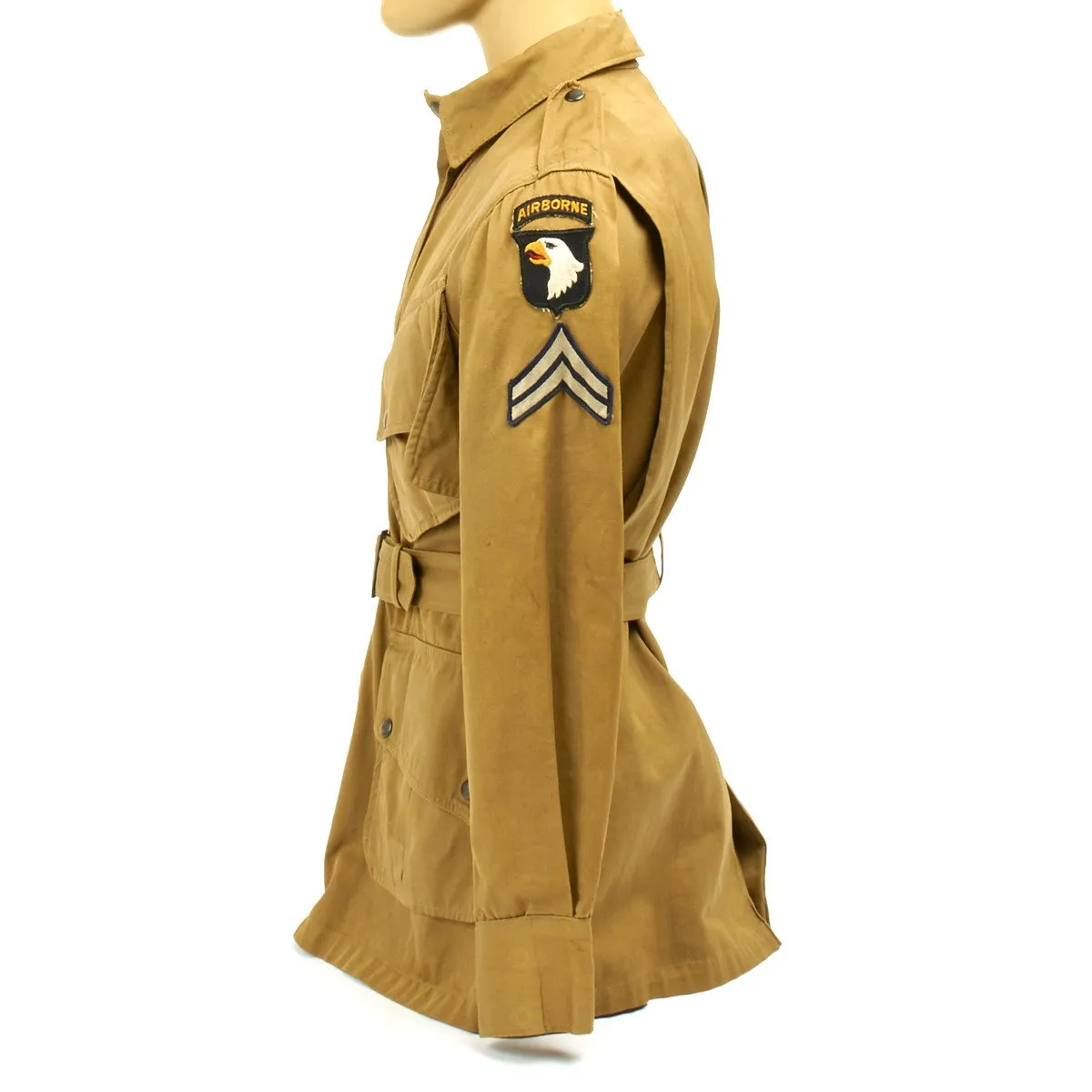 Original U.S. WWII 101st Airborne M1942 Named Paratrooper Uniform