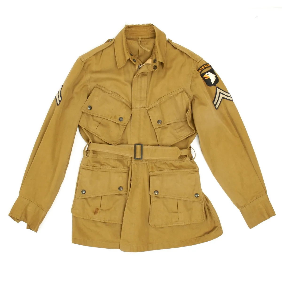 Original U.S. WWII 101st Airborne M1942 Named Paratrooper Uniform