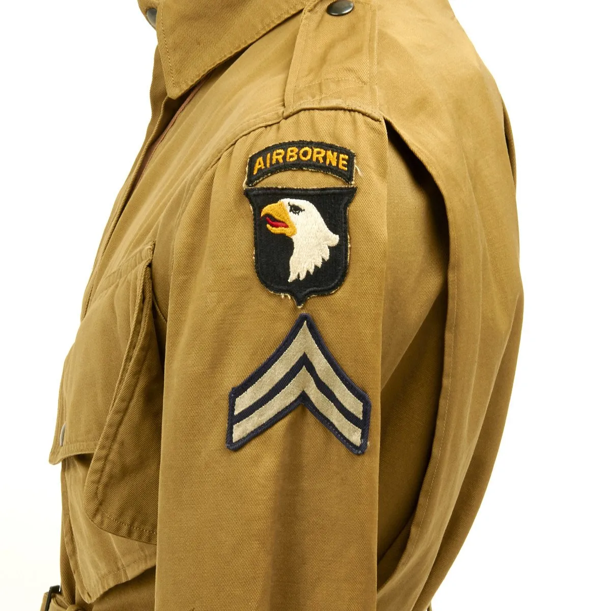 Original U.S. WWII 101st Airborne M1942 Named Paratrooper Uniform