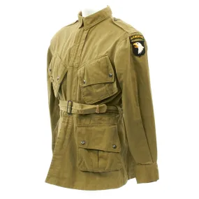 Original U.S. WWII 101st Airborne M1942 Paratrooper Jacket - Excellent Condition