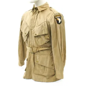 Original U.S. WWII 101st Airborne M1942 Paratrooper Jump Jacket - Size 38