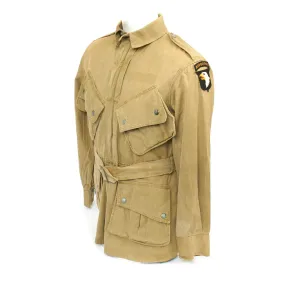 Original U.S. WWII 101st Airborne M1942 Paratrooper Jump Jacket - Very Good Condition