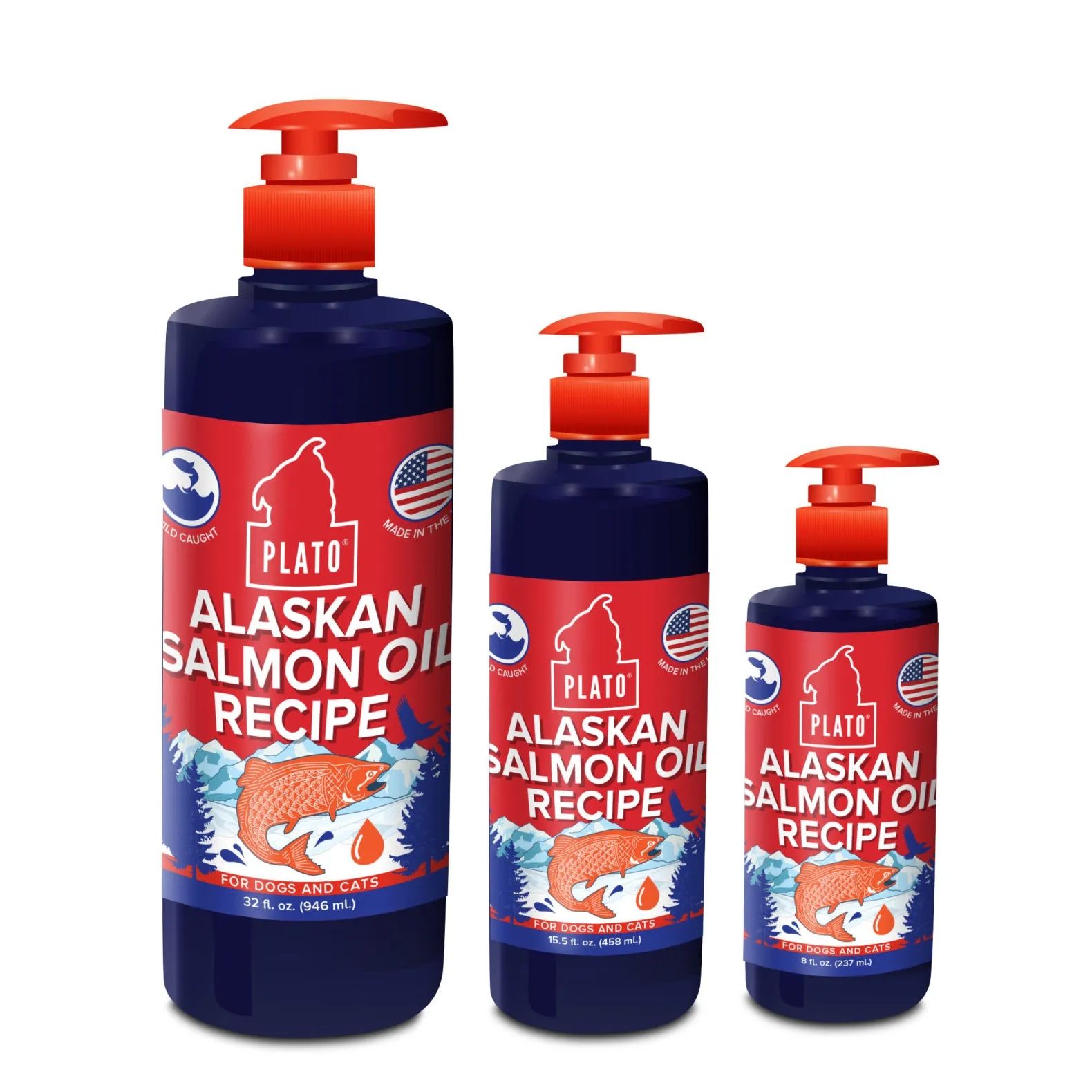 Plato Wild Alaskan Salmon Oil for Dogs