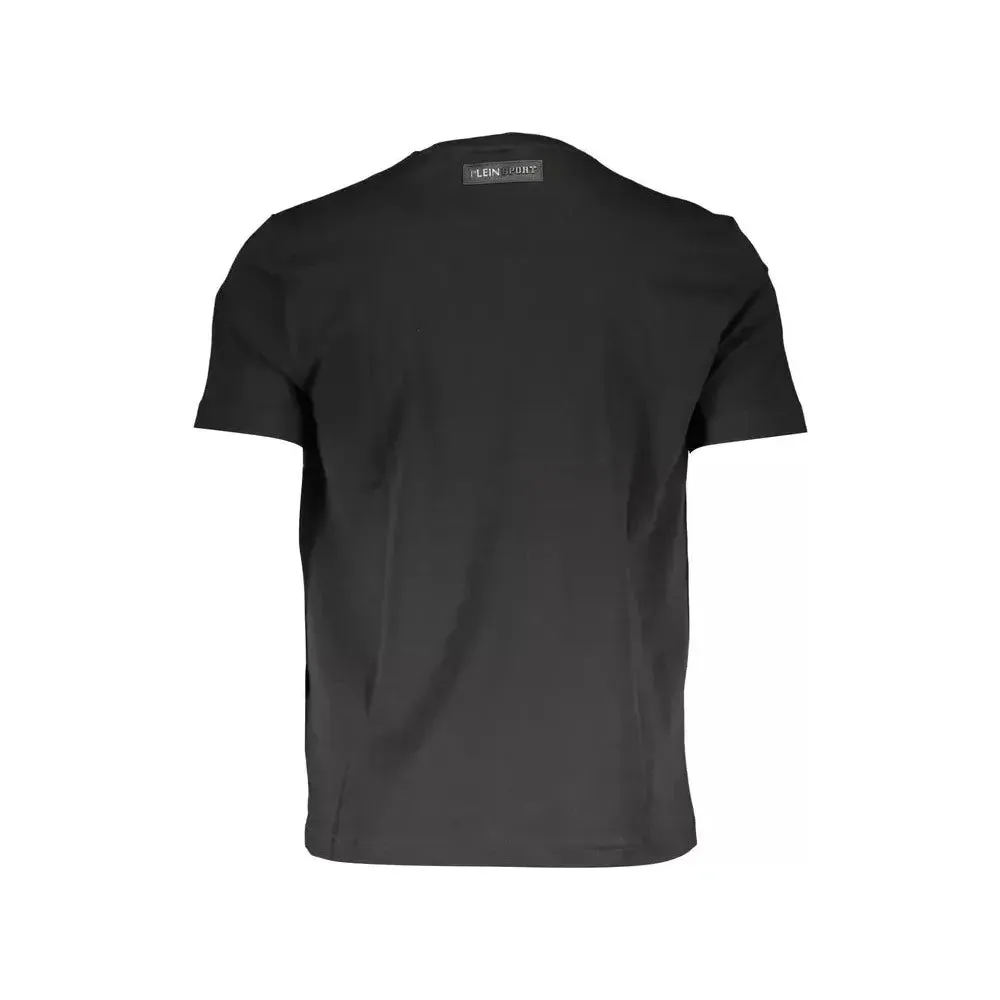 Plein Sport Black Cotton Men TShirt