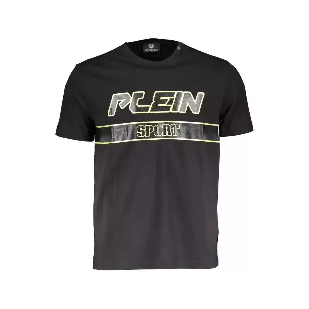 Plein Sport Black Cotton Men TShirt