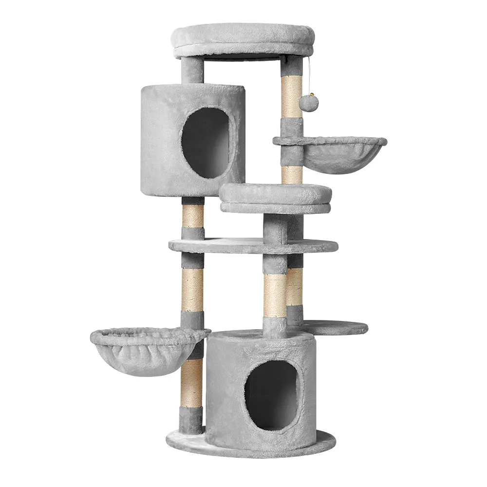 Plush Multi-Level Cat Tree Condo with Sisal Posts, i.Pet