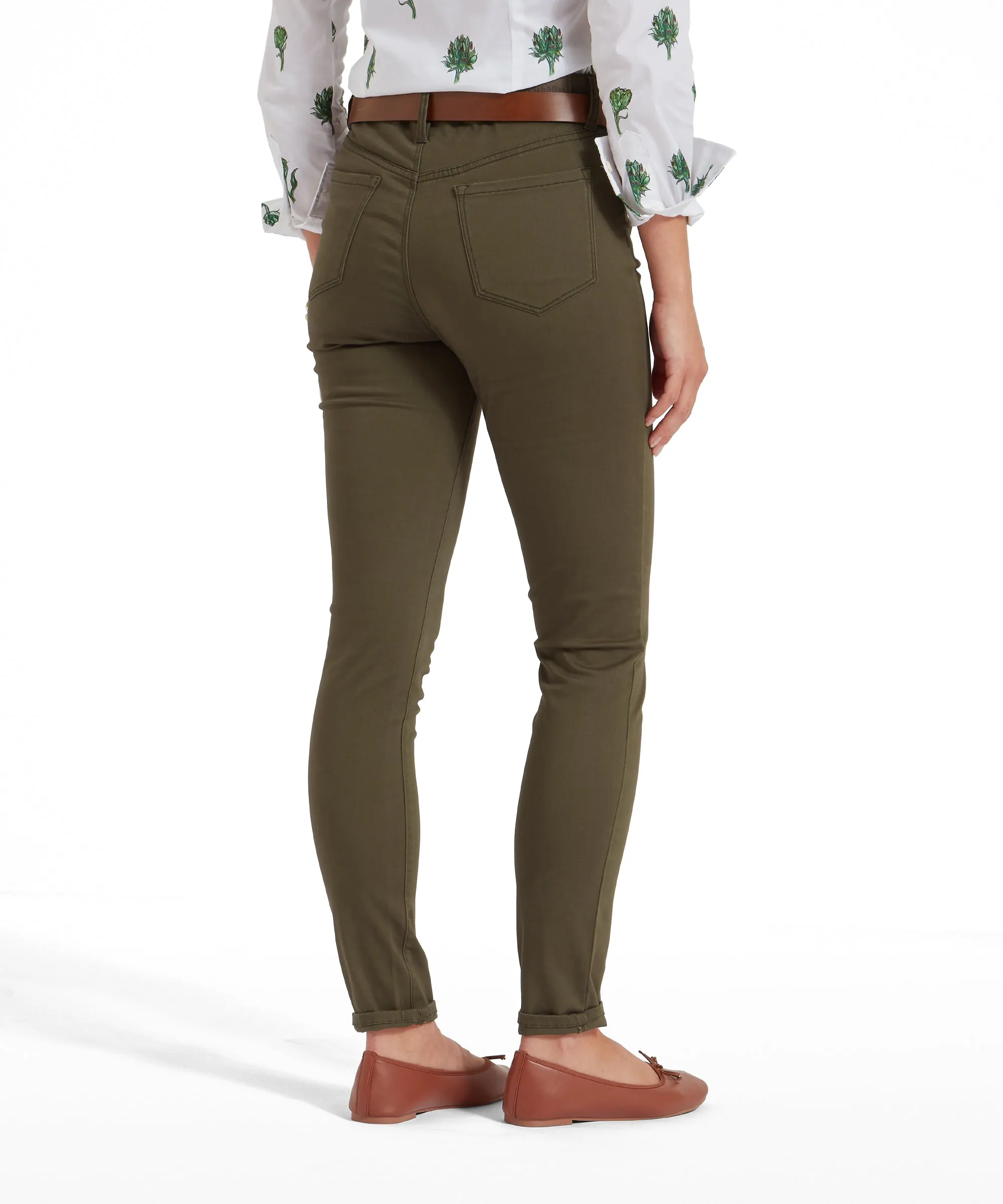 Poppy Jeans - Loden Green