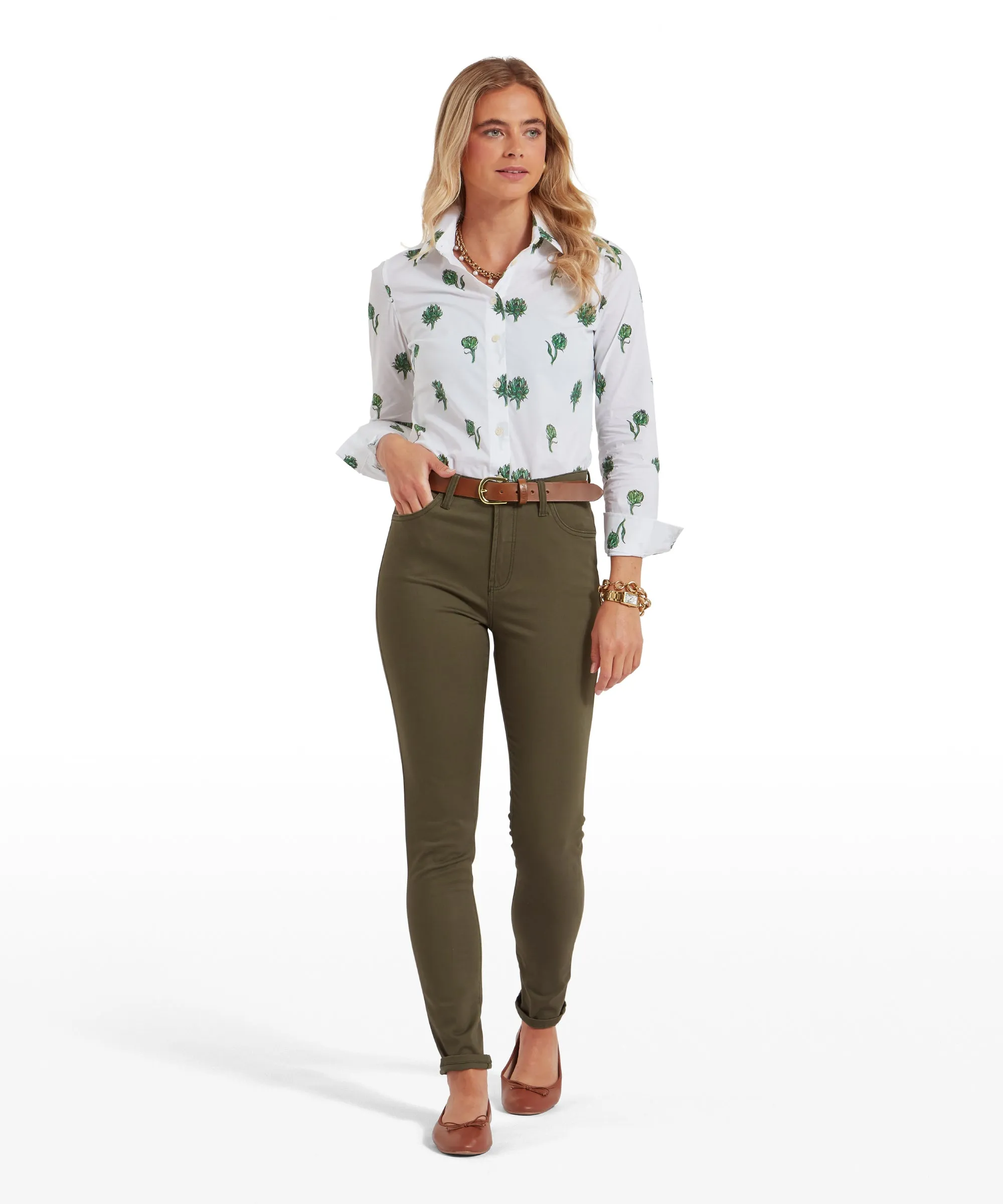 Poppy Jeans - Loden Green