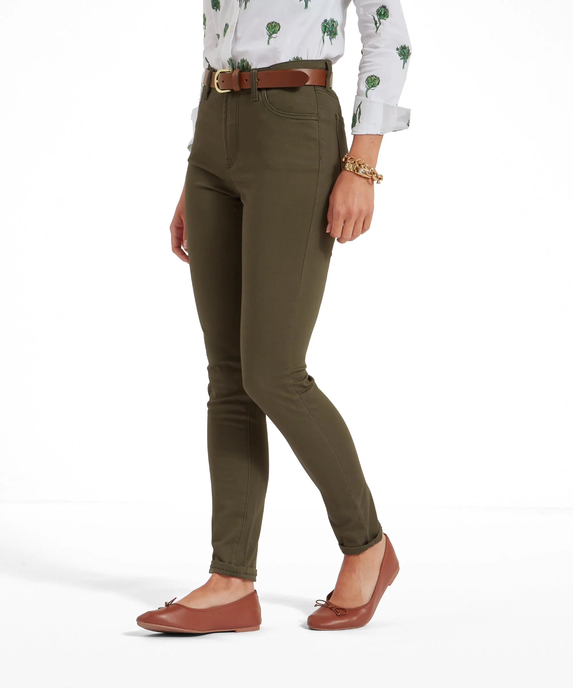 Poppy Jeans - Loden Green