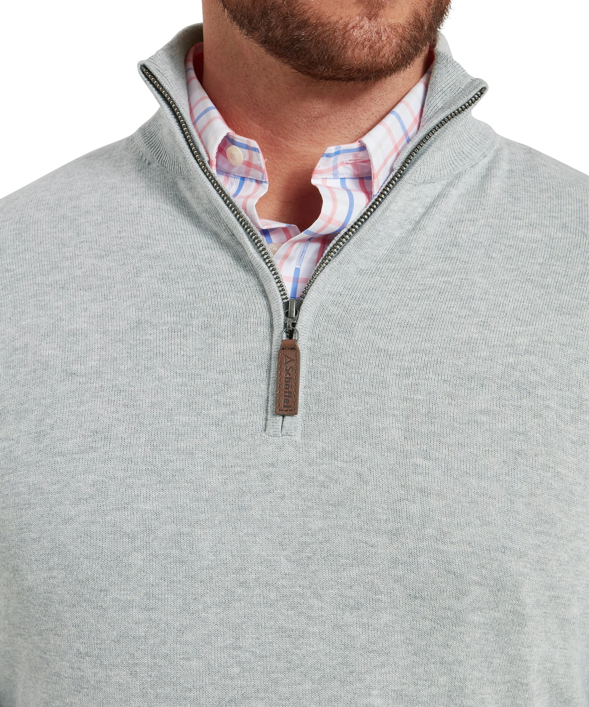 Porthmeor Quarter Zip Jumper - Grey