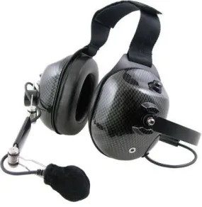 Pryme HDS-EMC-10 Carbon Fiber Dual Earmuff Headset, Fits Icom