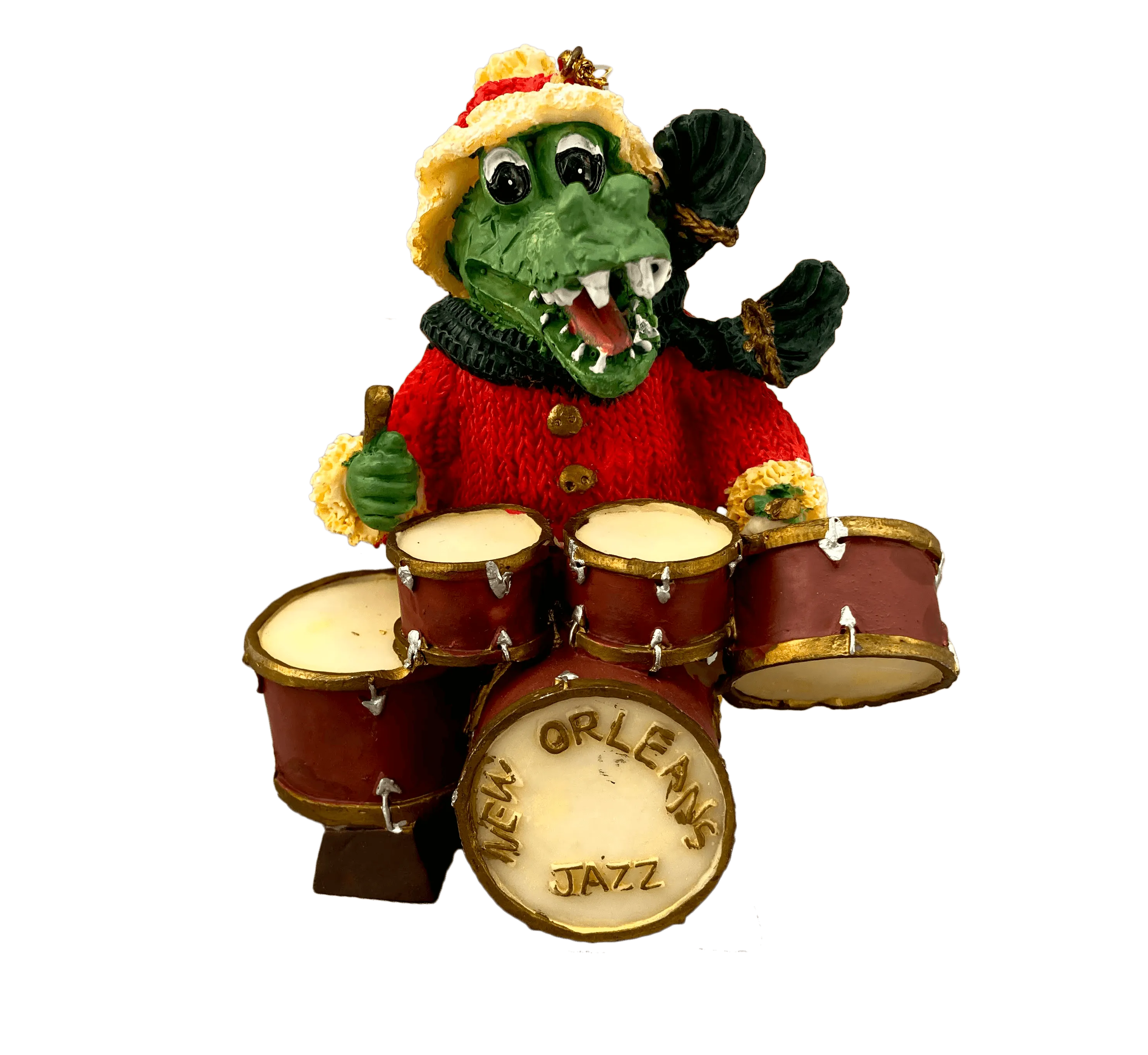 "The Alligators" Ragtime Santa Band Ornaments (Available as a set of 6)