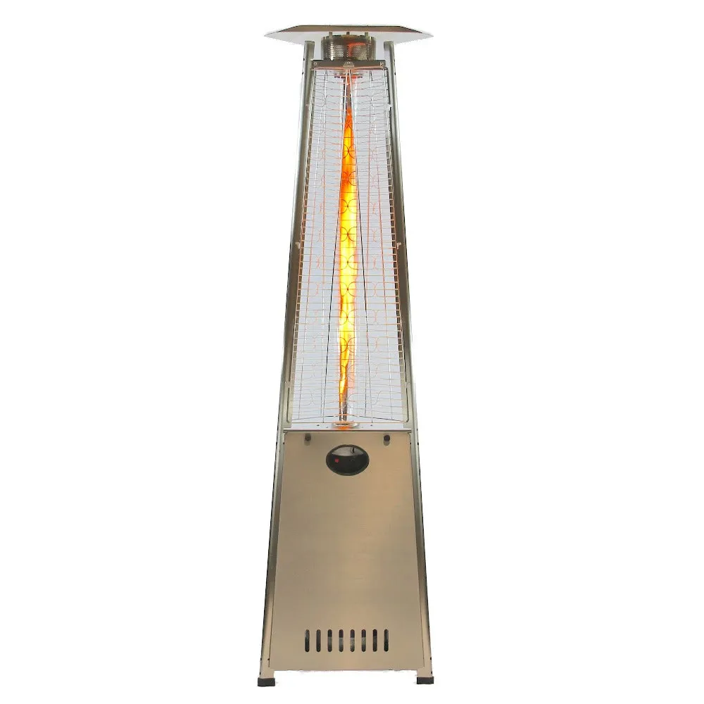 RADtec 93-Inch Tall Stainless Steel Pyramid Propane Patio Heater (93-PYR-FLM-SS)