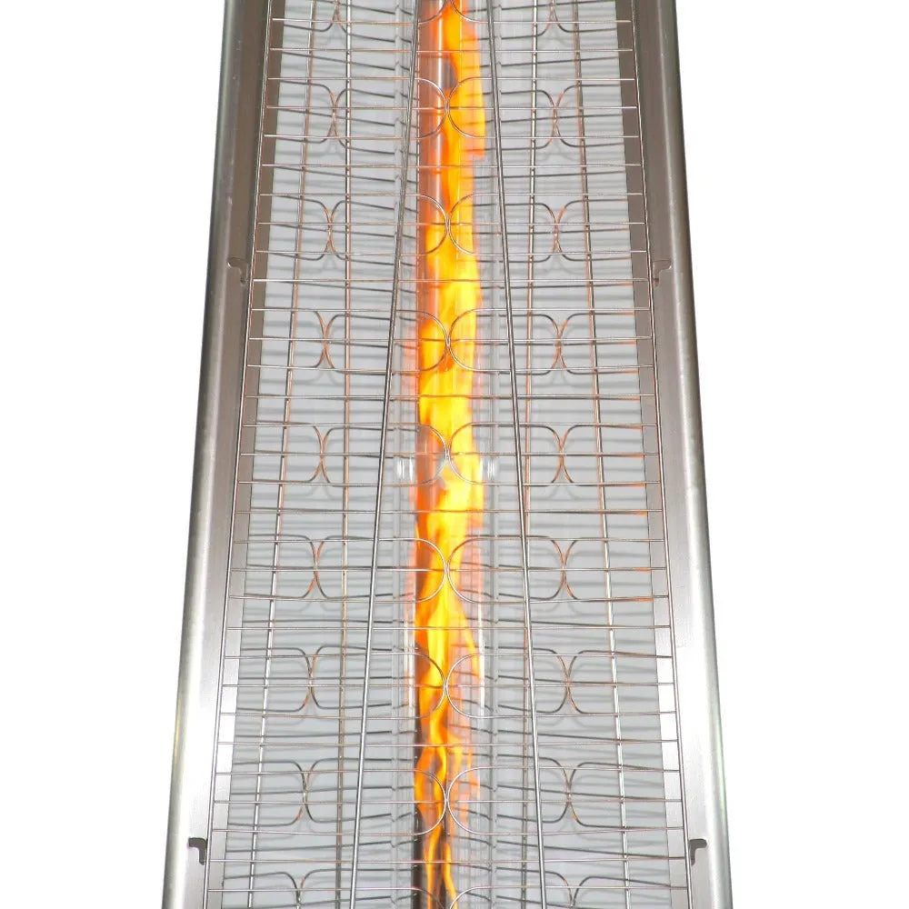 RADtec 93-Inch Tall Stainless Steel Pyramid Propane Patio Heater (93-PYR-FLM-SS)