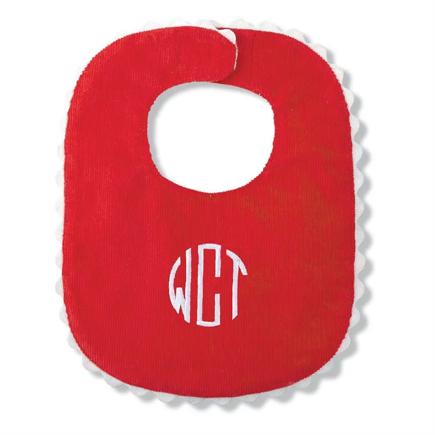 Red Corduroy Bib