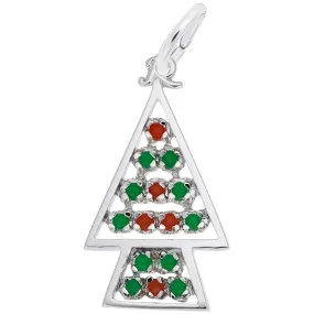 Rembrandt Charms - Beaded Christmas Tree Charm - 8187