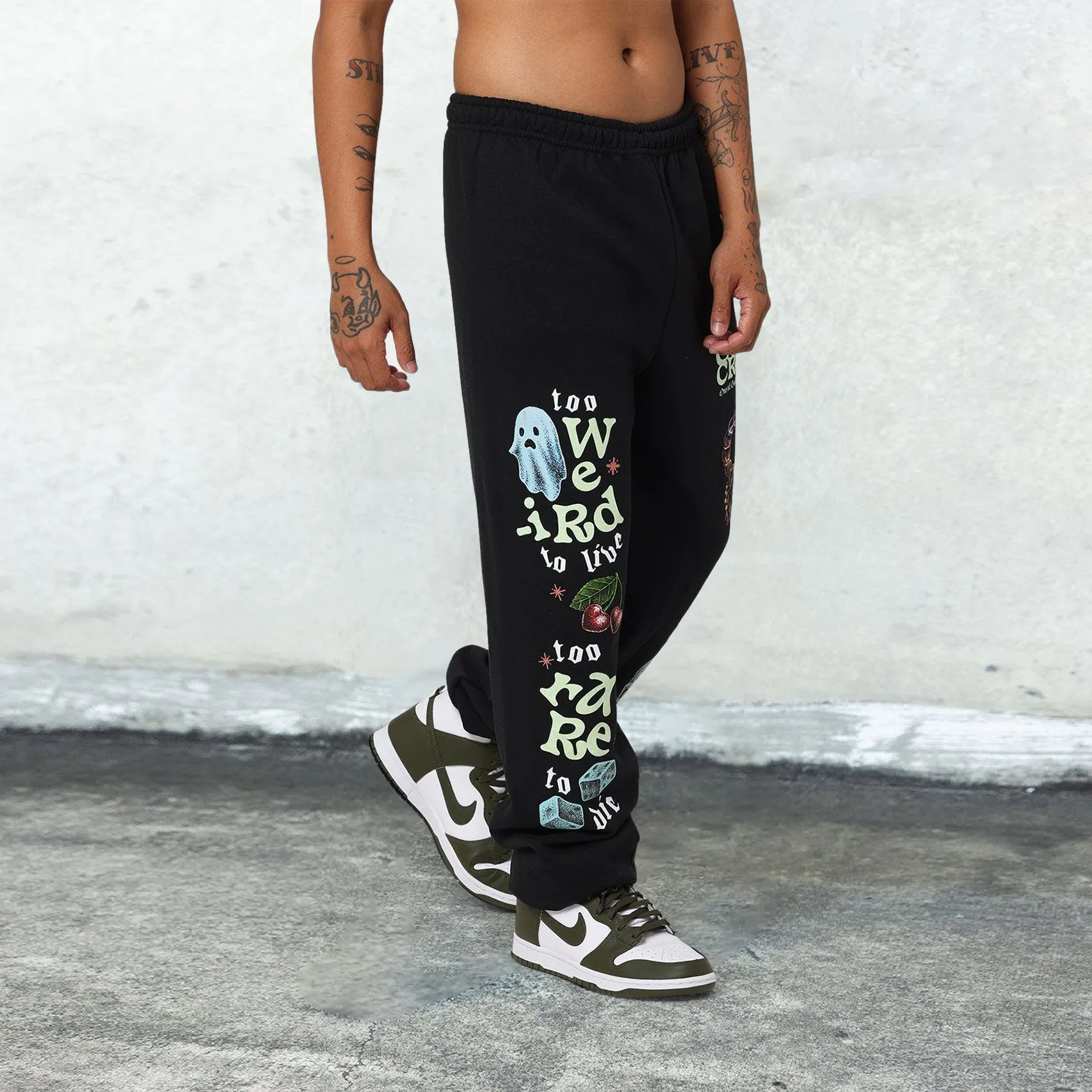 Retro trendy hip-hop fashion trousers