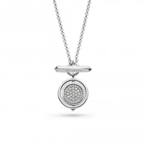 Revival Eclipse Lux Pavé Zirconia RP Spinner 18" Necklace 90409CZ