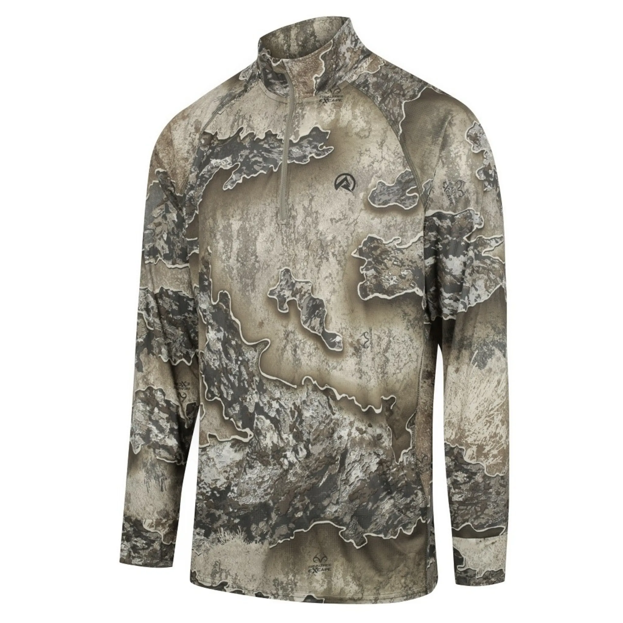 Ridgeline Mens Micro Lite LS Quarter Zip Top