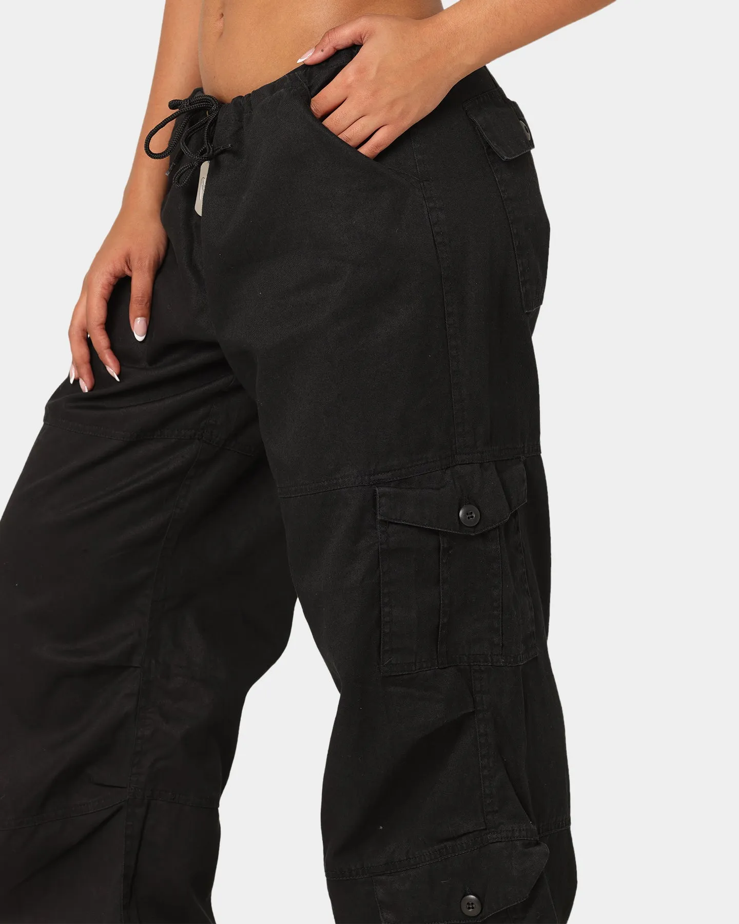 Rothco Women's Vintage Paratrooper Fatigue Cargo Pants Black