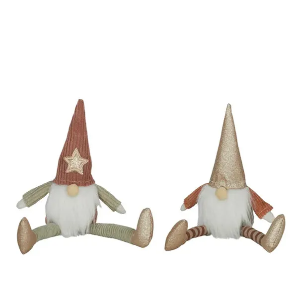 Santa Gnome Corduroy 25cm - Assorted