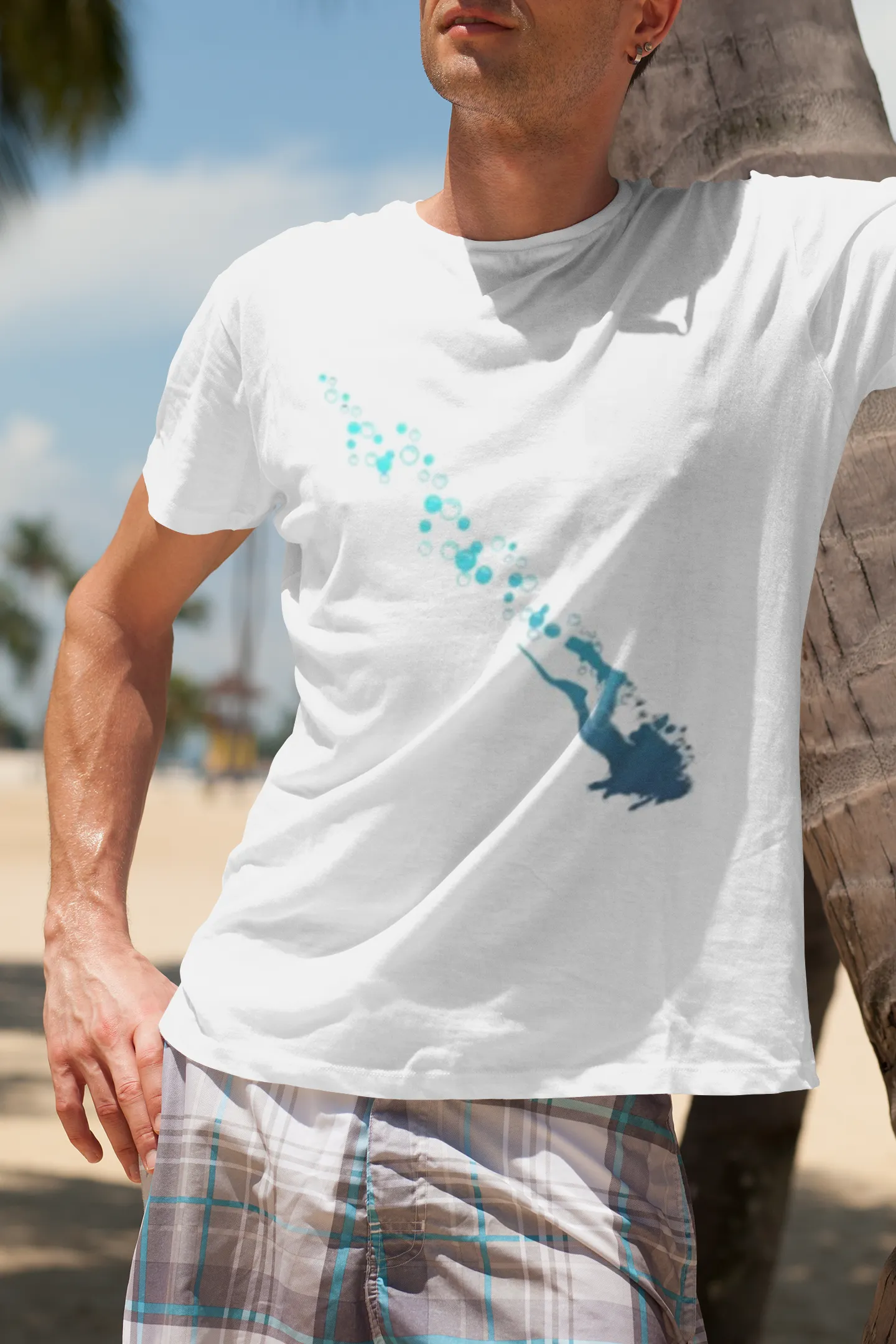 Scuba diving T-Shirt for Men | Blue ocean Diver