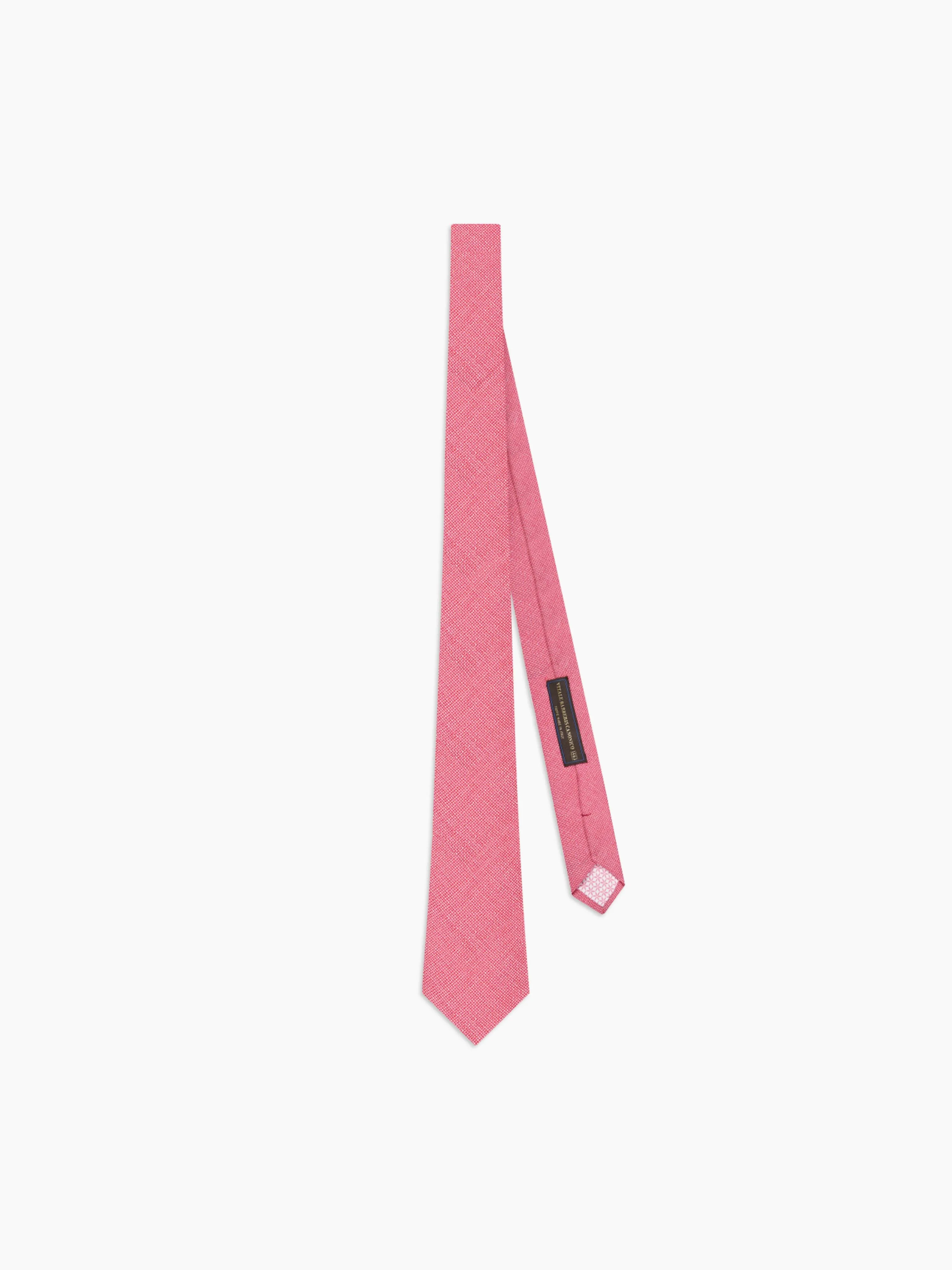 Slim Pink Textured Wool Tie