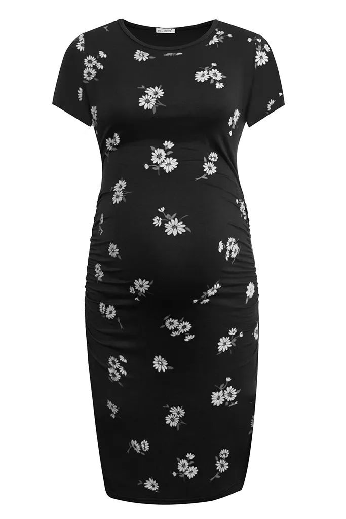 Smallshow Bodycon Floral Maternity Dress