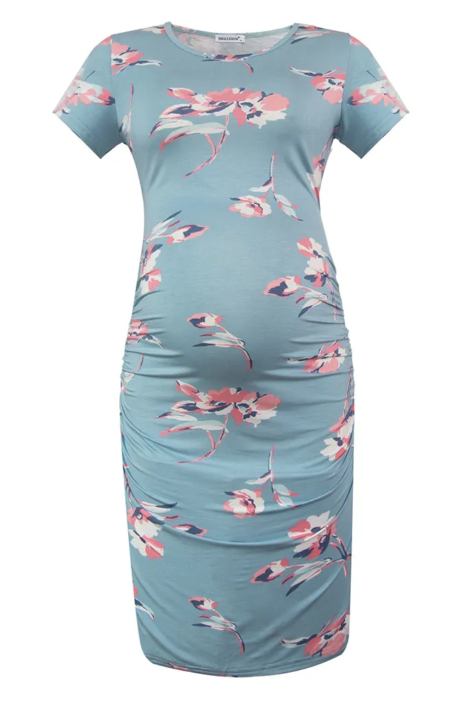 Smallshow Bodycon Floral Maternity Dress